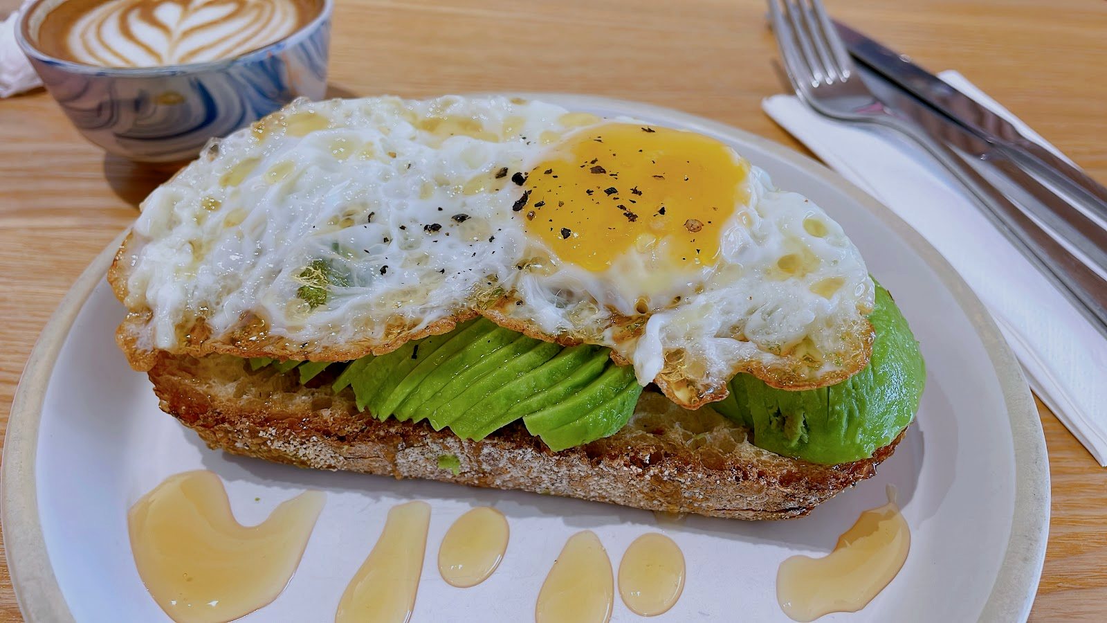 Avocado Toast with Fried Egg